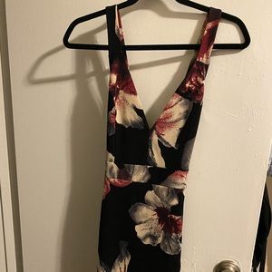 Black floral dress